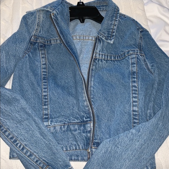 Brandy Melville zip up jean jacket - Picture 5 of 6